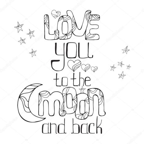 I Love You To The Moon And Back Coloring Pages - Part 2